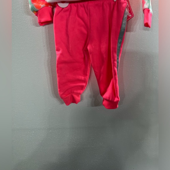 Real Love Girls Size 18 Pink/Grey Butterfly Quilted Joggers Outfit Set - 2 Piece - Picture 2 of 6